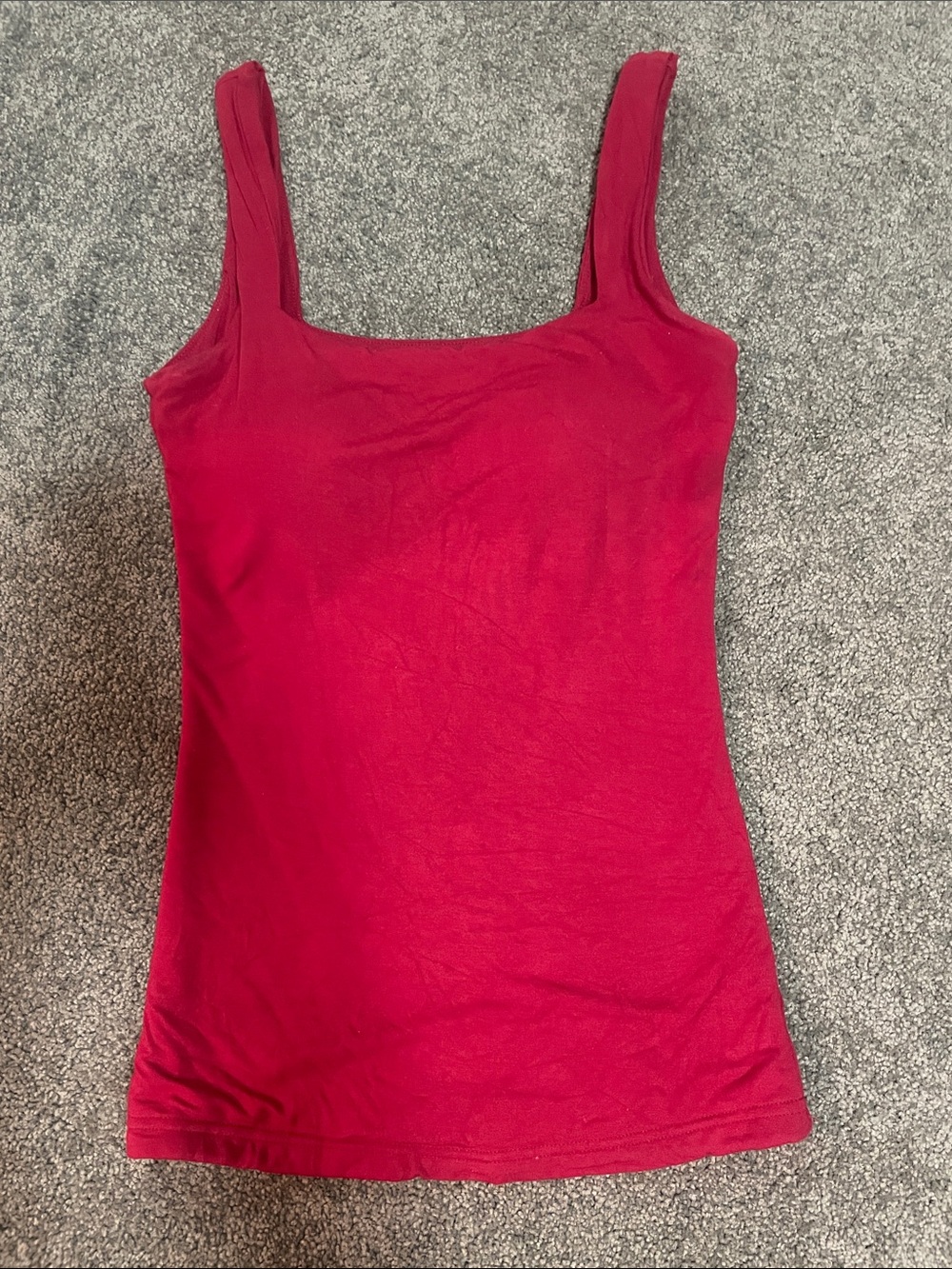 Klassy Network Red XS Square-Neck Tank